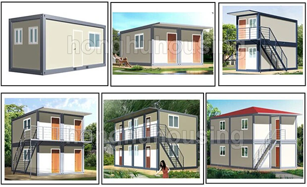 2-Story Prefab Steel Structure Building Modular Tiny Prefabricated Container House