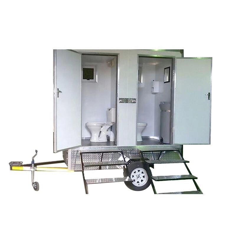 Convenient and Durable Portable Toilet Movable Trailer Toilet Portable Toilet with Trailer