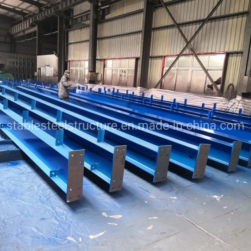 Portable Prefabricated Structural Steel Structure Warehouse Metallic Metal Building with Long Life Span
