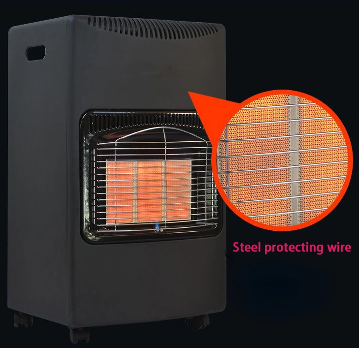 Slim Body Gas and Electric Living Room Infrared Ceramic Mobile Gas Room Heater
