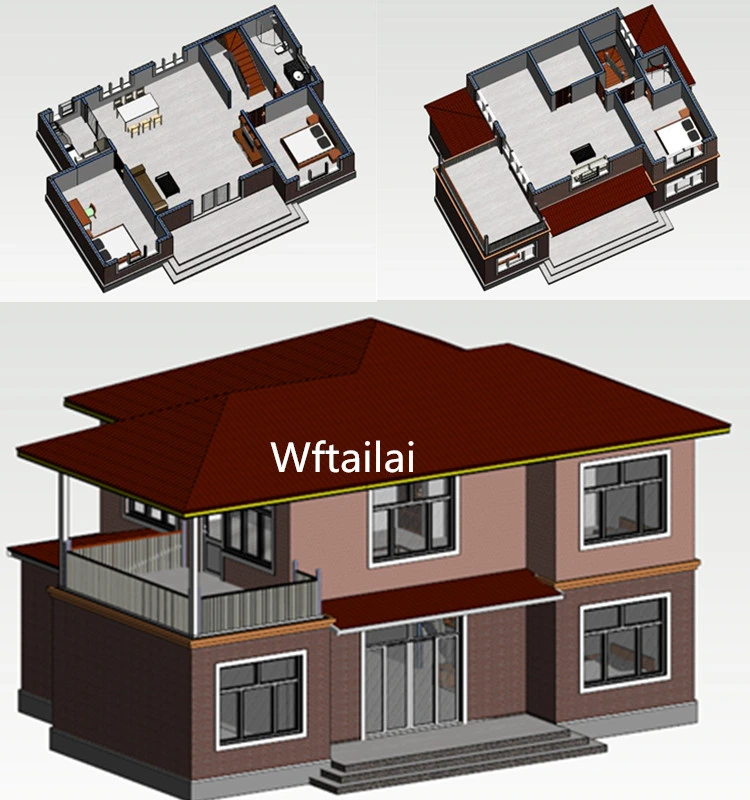 Light Steel Prefab House Light Steel Villa Building