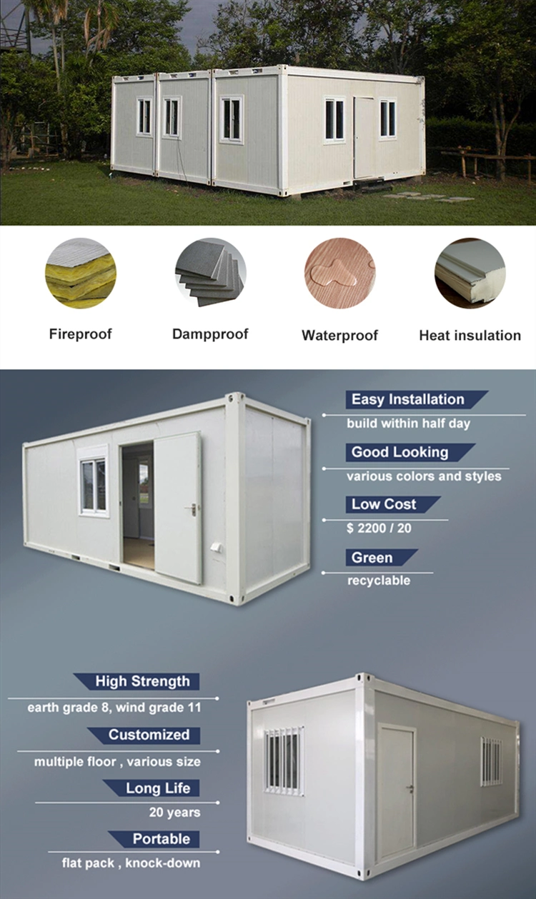 Ready-Made Flatpack Container Home Maker Rapid Fast Ready to Living Temporary Dismountable