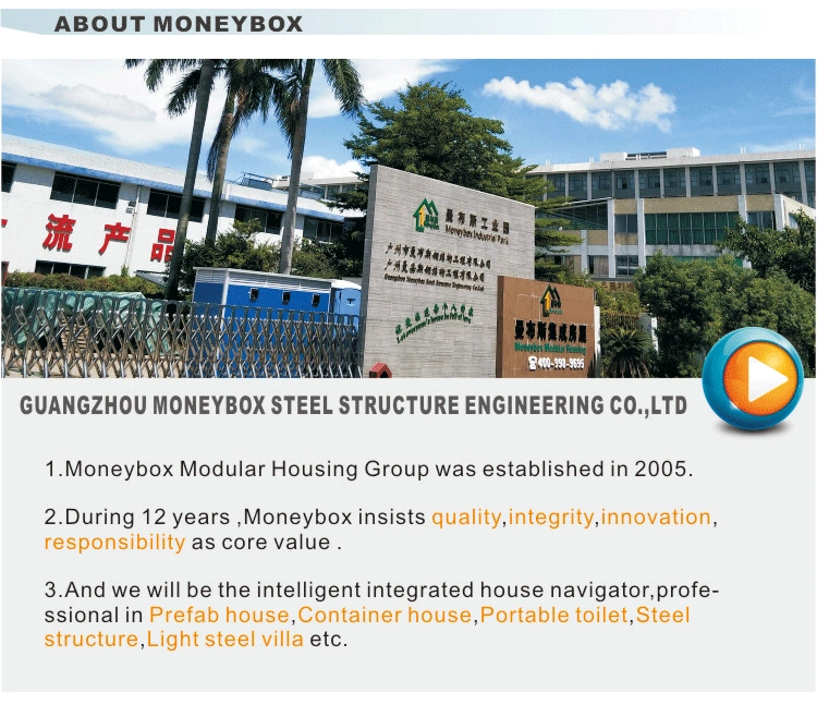 Moneybox Expert Prefab Steel Structure Modular Moveable Foam Panel House