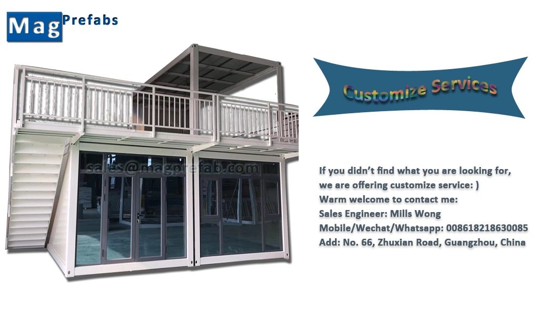 20FT 40FT Prefabricated Modular Steel Structure Prefab Mobile Container House Made in China
