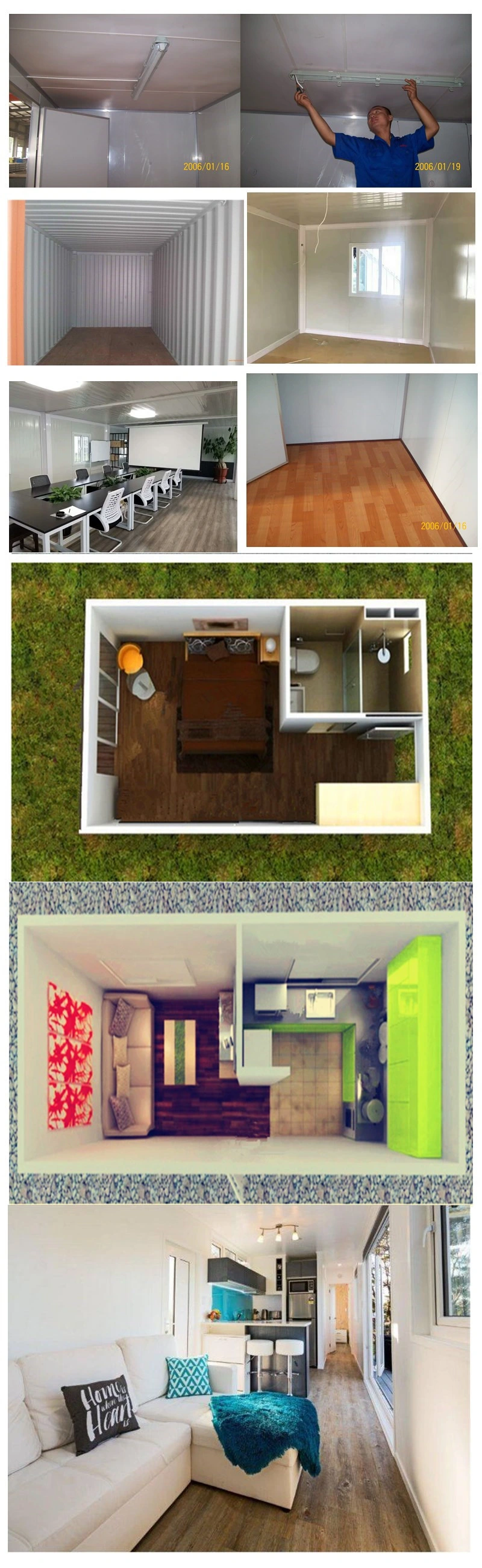 Prefab/Prefabricated 20'gp Affordable Portable Cabin Container House/Porta Cabin/Porto Cabin