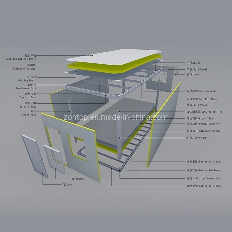 20FT Prefabricated Expandable Container House in China for Sale and 20FT Prefab House