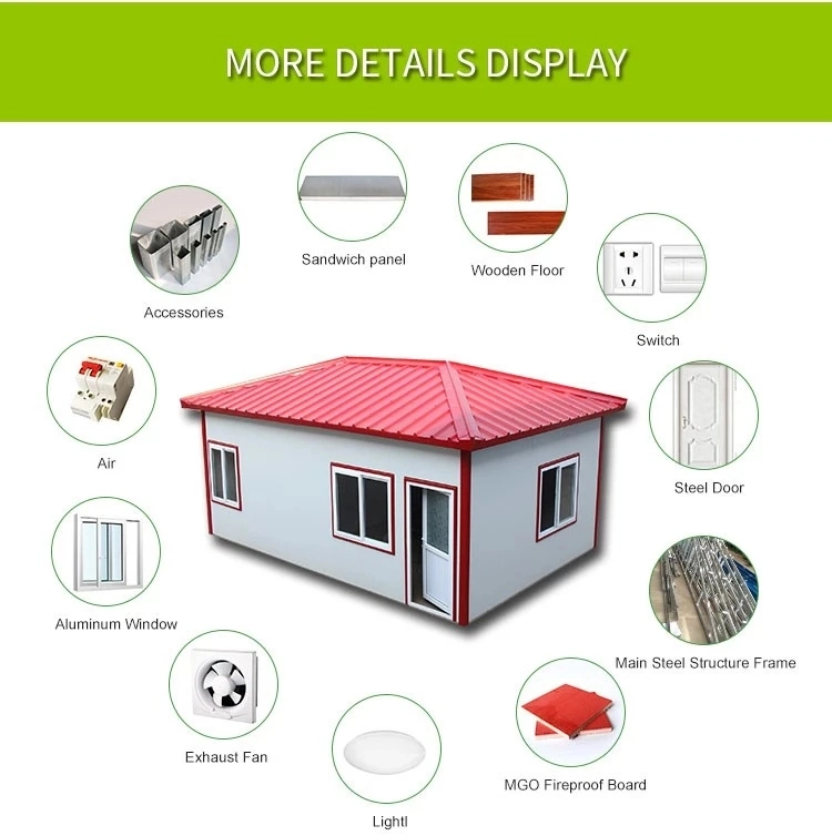2019 China Supplier Prefab Light Steel Villa House Galvanized Light Steel Villa House for Sale