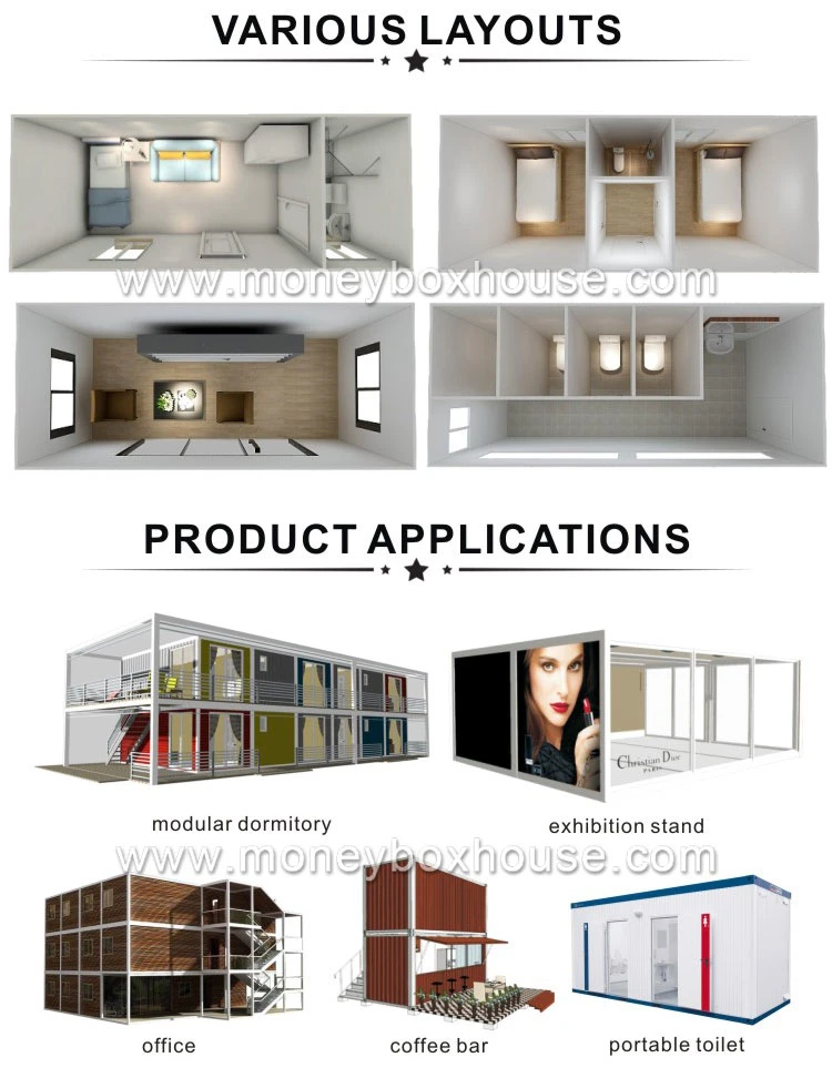 Factory Directly Luxury 2 Storeys Prefabricated Modular Flatpack Container House