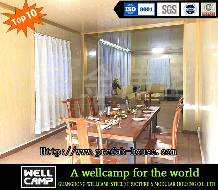 Wellcamp Two Stories Fast Build Loft Style Prefabricated Container Villa Prefab Container House