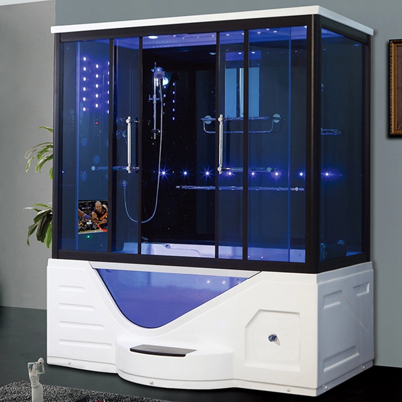 Prefab Luxury Steam Shower, Steam Room with TV Bath Shower Cabin