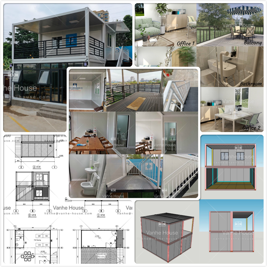 China Container Homes Modular Accommodation Units Prefabricated Mobile Building Luxury Living Container Prefab House