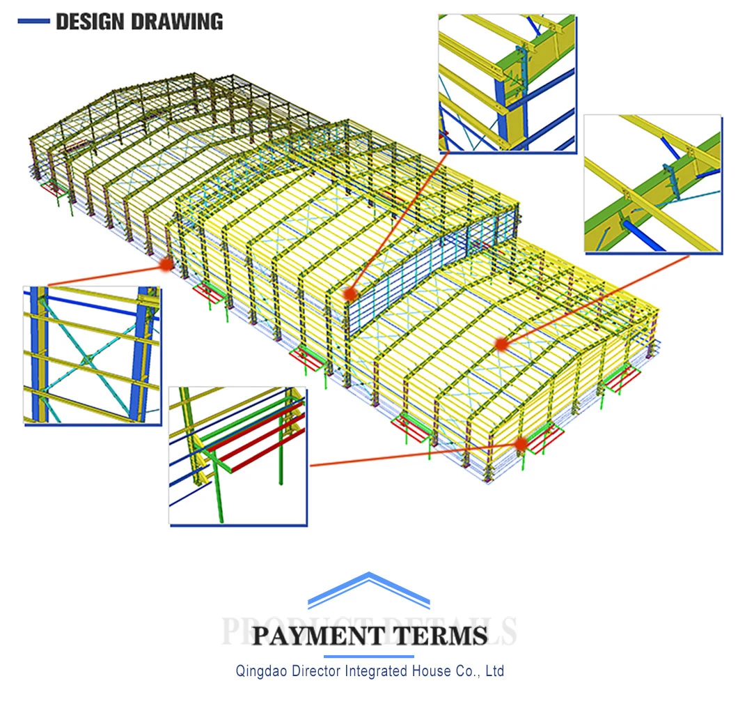 Dfx Design Eco-Friendly Fully Furnished Warehouse Prefabricated Prefabricated Modular Warehouse