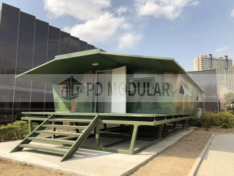 Modern Prefab 40 Foot Container House with Sandwich Panel Door Living Homes