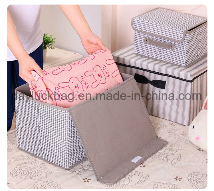 Home Office Canvas Foldable Fabric Storage Boxes