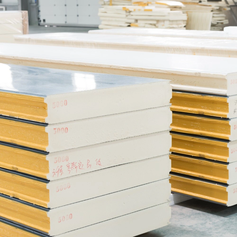 Insulated PU/PIR/Polyurethane Sandwich Panel for Prefab House/Workshop/Warehouse