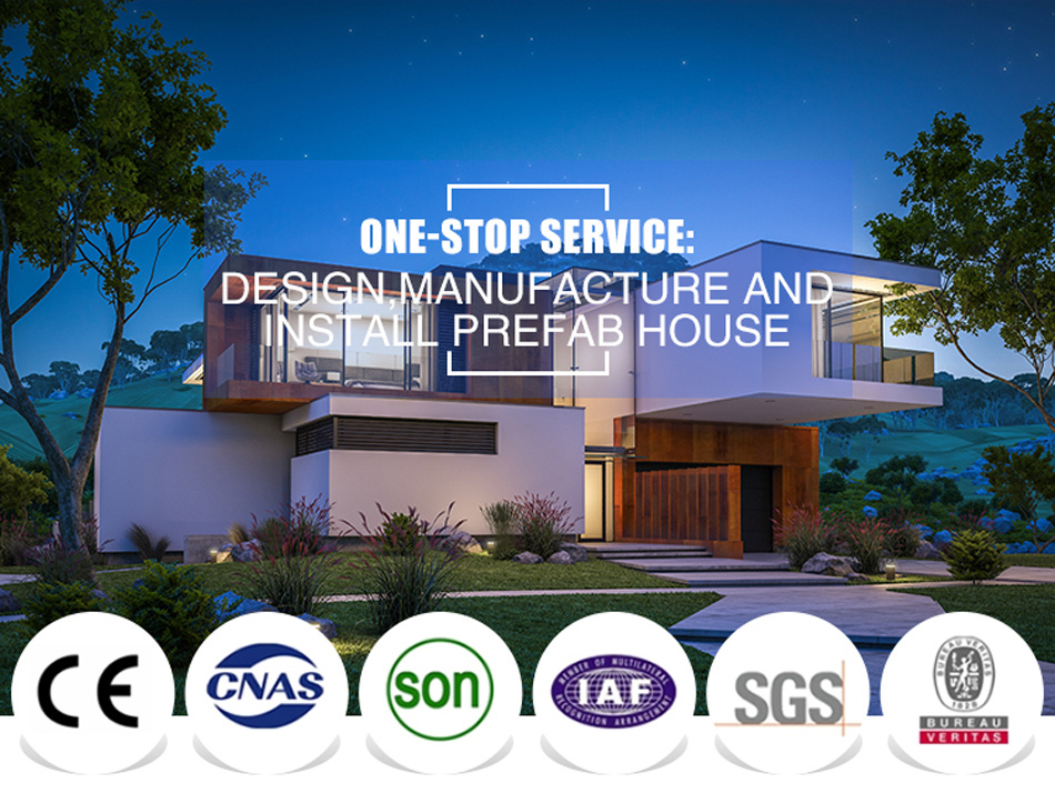 Prefabricated Luxury Villa / China Prefabricated Homes / Prefabricated House Prices
