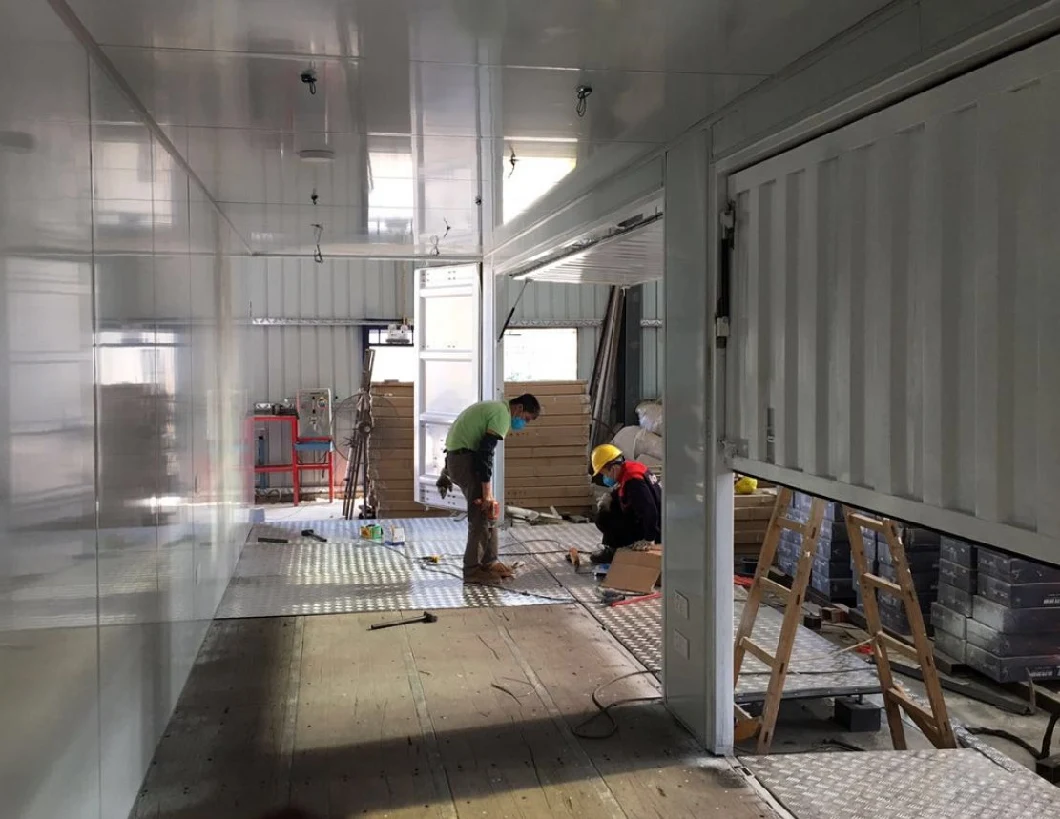Steel Structure Prefabricated Modular 20 FT Fiberglass Prefab Home Container Shop for Cafe/Coffee