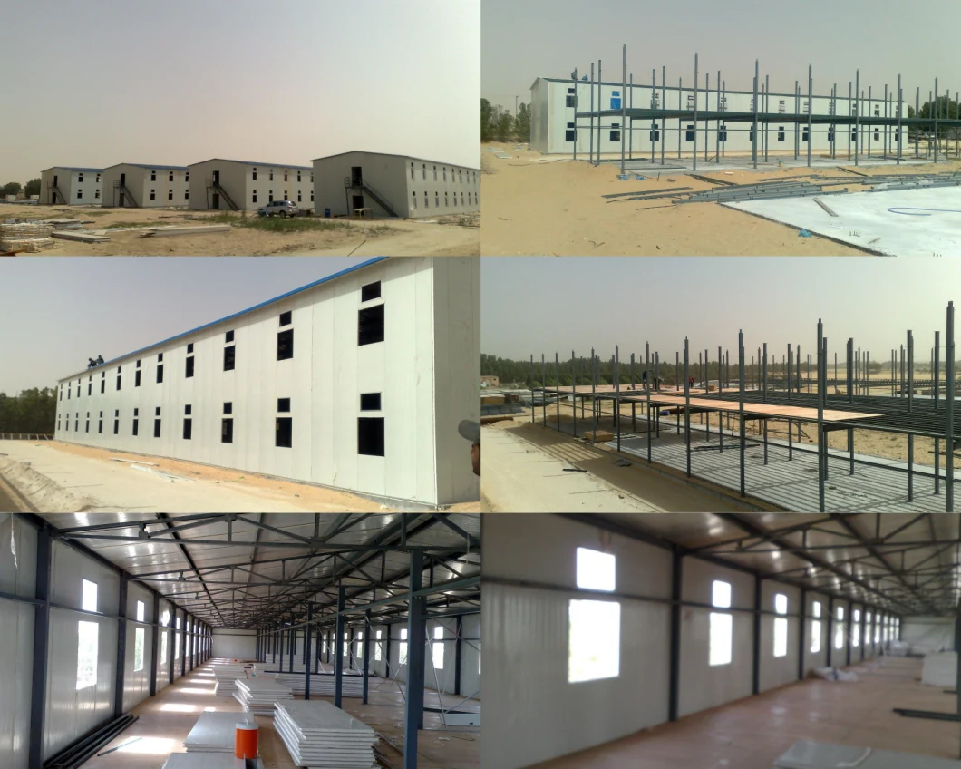Prefabricated Sandwich Panel House Design for Labor Camp