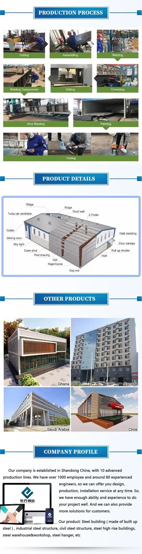 Prefabricated Steel Structure Space Frame Portable House for Farm