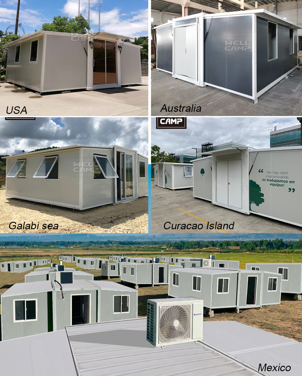 CE Certificated a Frame Mobile Modular Shipping Comfortable Living Double Bedroom Holiday Container Prefabricated Prefab Home