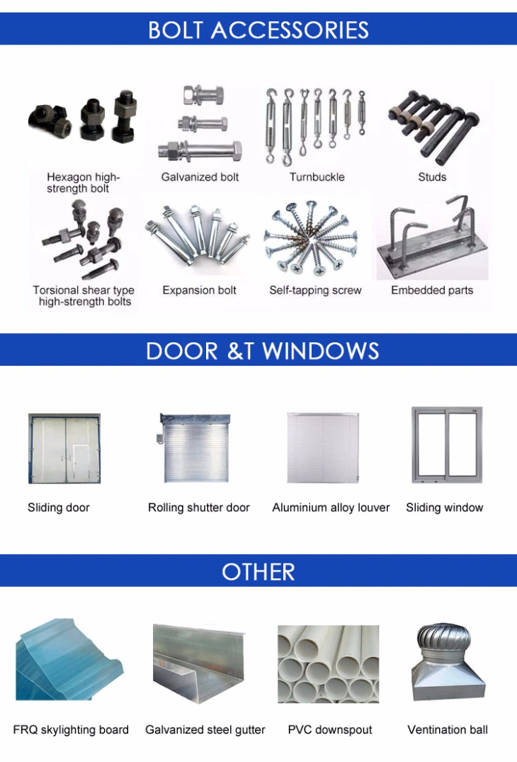 China Supplier Low-Cost Light Construction Steel Frame