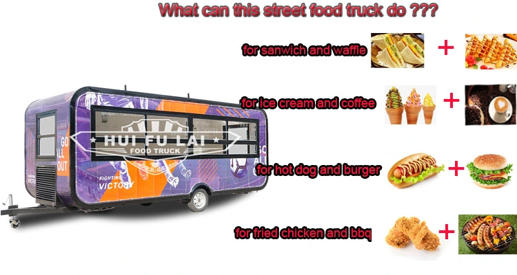 Easy Move Street Mobile Food Cart Kebab Food Van Trailer Food Kiosk for Sale in Germany