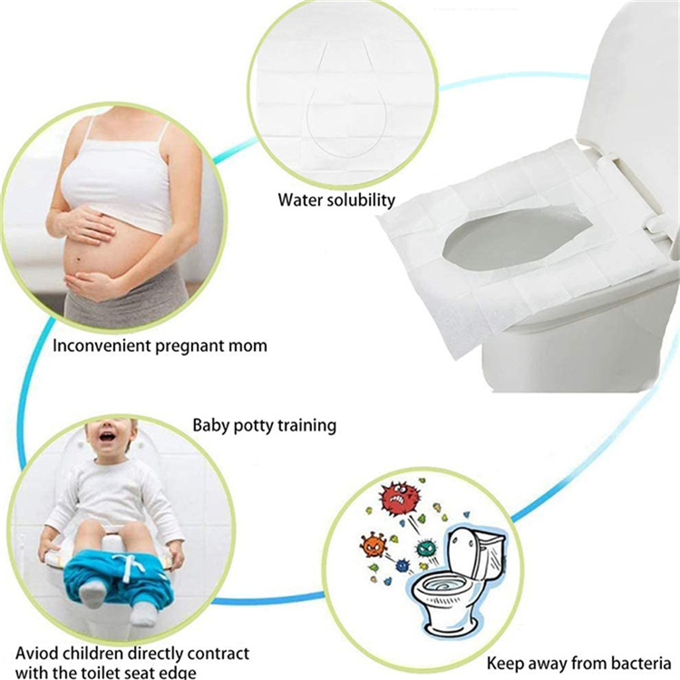 10 Counts Set Portable Travel Disposable Toilet Seat Covers for Kids