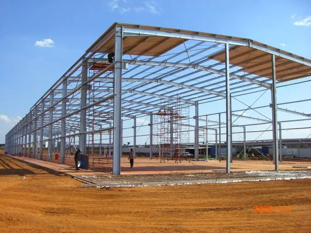 Ready Made Lightweight Low Cost Steel Frame Construction Structure Warehouse
