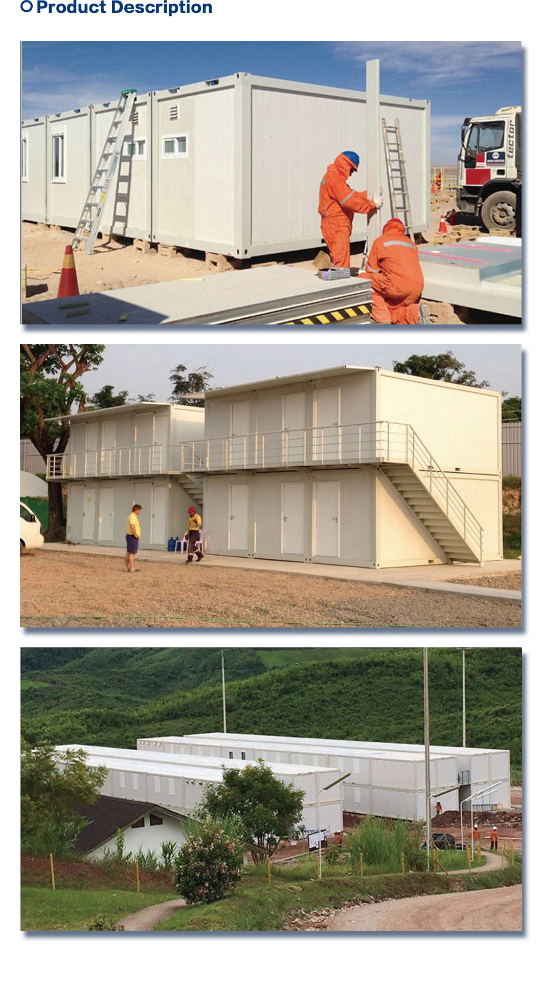 Two Floor Container House for Labor Camp/Hotel/Office/Workers Accommodation/Apartment
