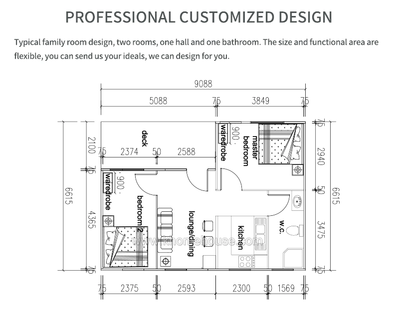 EPS Sandwich Panel Mobile Steel Frame Modular Homes