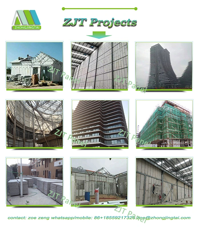 Low Cost Precast House Partition Wall Prefabricated Insulated Roof EPS Cement Sandwich Wall Panels