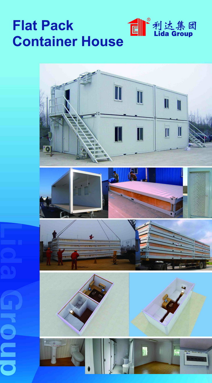 Somalia Flatpack Container House Building for Modular Building, Accommodation, Office and Living Building