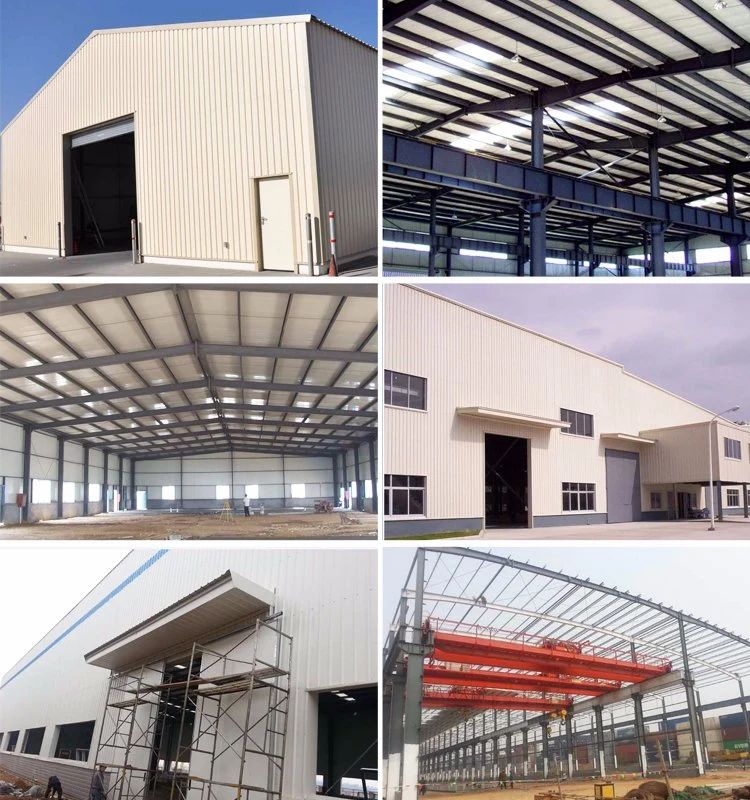 Customized Prefabricated/Prefab Metal Building Industrial Shed Steel Frame