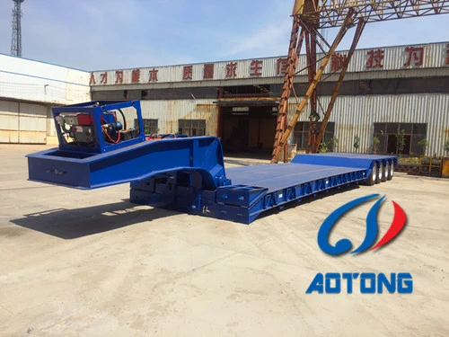 80t/100t /150tons Detachable Gooseneck Lowbed Hydraulic Detachable Gooseneck Lowbody Trailer Removable Gooseneck /Detachable Gooseneck Trailer