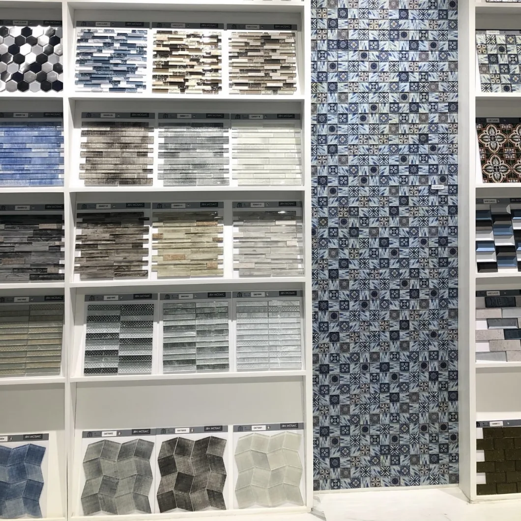 Home Builder Remodel Features Inkjet Glass Mosaic Wall Tiles
