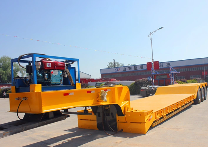 80t/100t /150tons Detachable Gooseneck Lowbed Hydraulic Detachable Gooseneck Lowbody Trailer Removable Gooseneck /Detachable Gooseneck Trailer