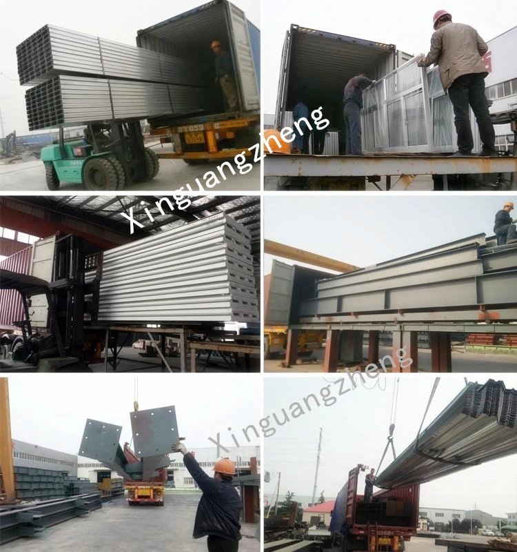 Pre-Engineered Two Spans Metal Hangar Buildings Steel Portal Frame Prefab Hangar Buildings