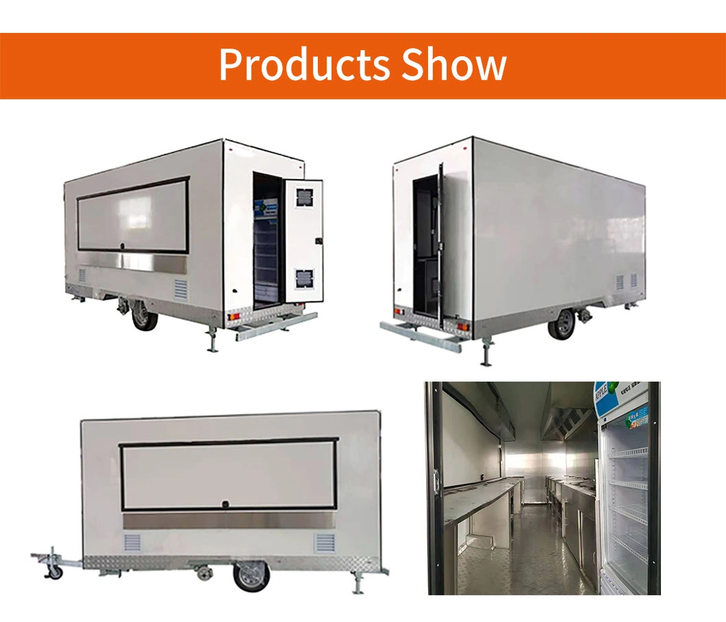 BBQ Food Cart Mobile Kiosk Trailer Ice Cream Food Kiosk for Sale