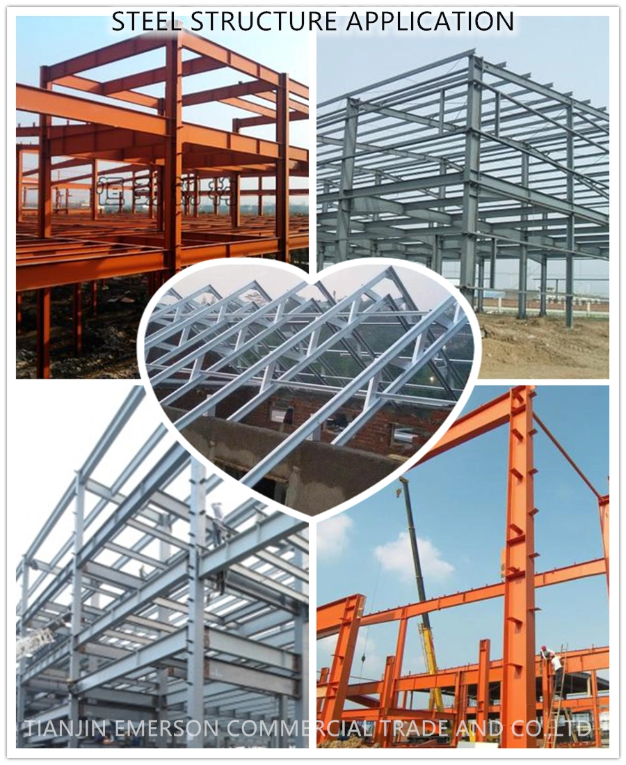 Chinese Standard Metal Fabrication Steel Structure Steel Frame for Workshop Shed