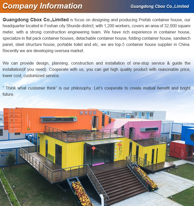 Multi-Story 10FT 20FT Prefabricated Container Homes House Office Dormitory