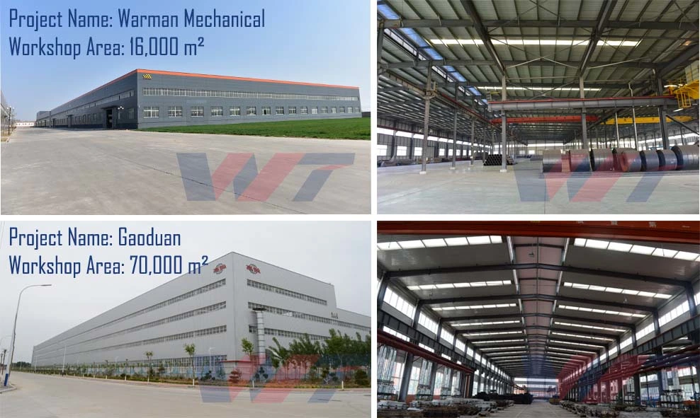 High Quality Commercial Prefab Custom Industrial Corrugated Metal Steel Buildings for Sale