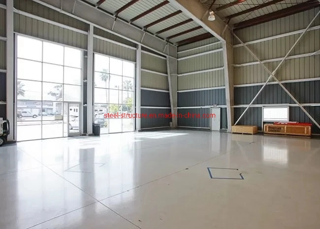 Pre-Engineered Two Spans Metal Hangar Buildings Steel Portal Frame Prefab Hangar Buildings