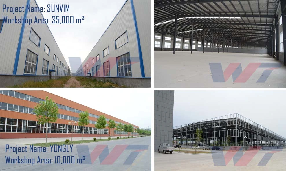 High Quality Commercial Prefab Custom Industrial Corrugated Metal Steel Buildings for Sale