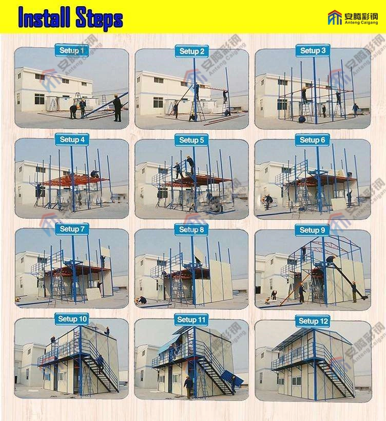 Two Storey Factory Price New Type Fast Building Smart Flexible Prefab House Detachable Worker Dormitory