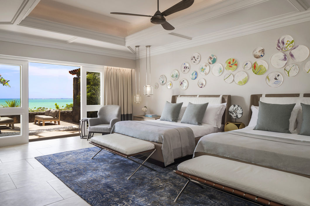 Maldives Residential Villa Furniture Set Hotel Bedroom Wooden Furniture Set