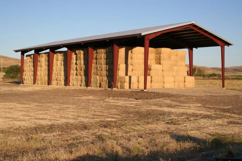 Prefabricated Hay Barn Hay Storage Hay Portal Frame Shed Warehouse