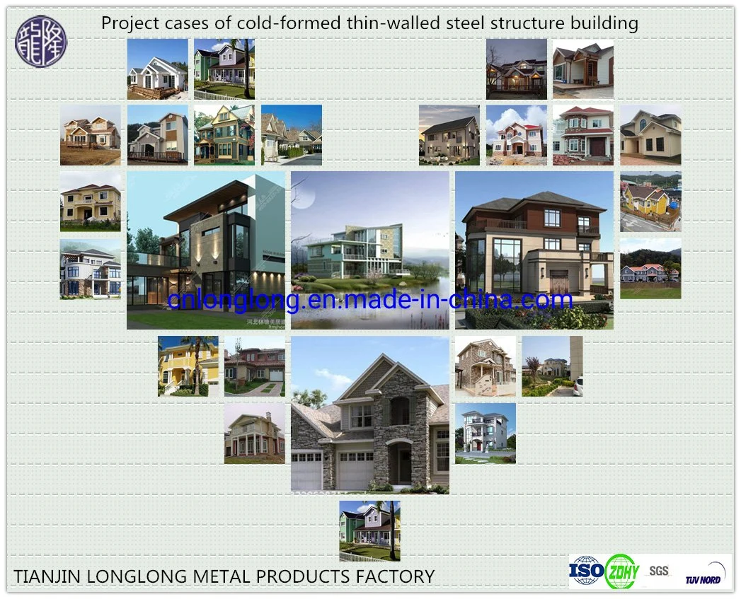Low-Rise Building Prefabricated Building Light Steel Villa House 1-5