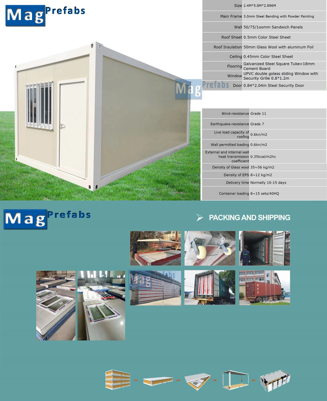 Building Material Container Shop Prefab House Container House