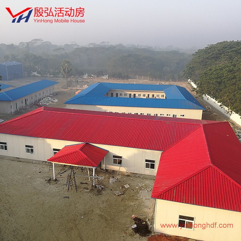 Building Material Cambodia Project Galvanized Mobile Modular Prefabricated Building