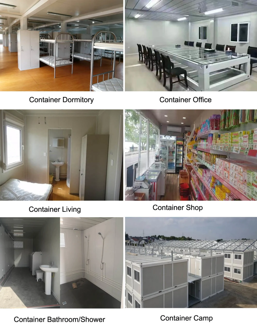 2020 20FT Expandable Prefab Modular Flat Pack Container Conteiner House for Labor Camp Accommodation